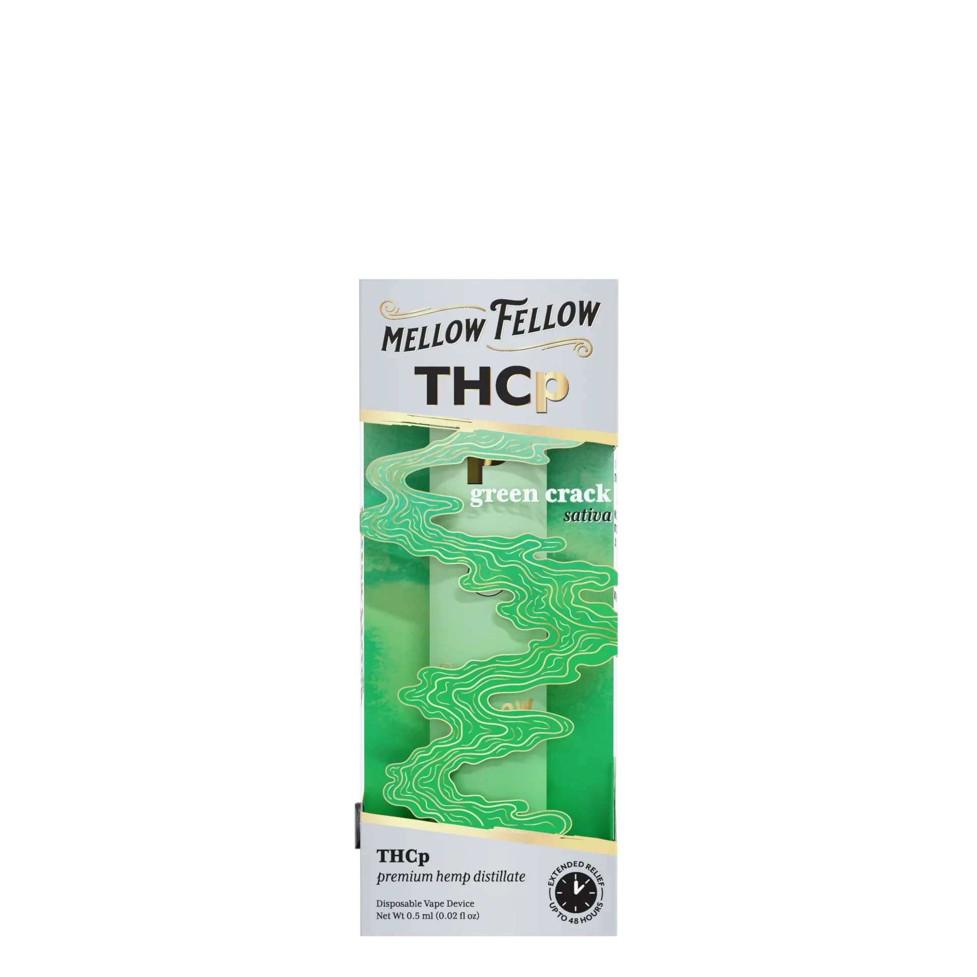 Mellow Fellow THCp 0.5g Disposable Vape - Green Crack (Sativa) Best Price