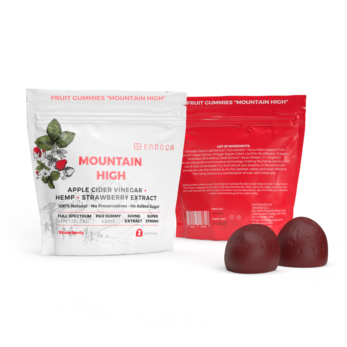 Endoca Mountain High Gummies 2pcs Best Sales Price - Gummies