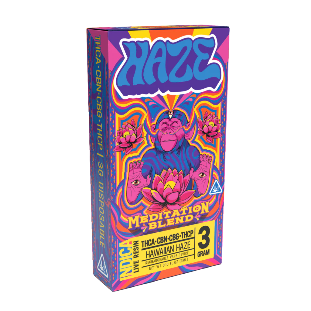 Haze Meditation Blend THCA + CBN + CBG + THCP Live Resin HAWAIIAN HAZE – 3 Grams