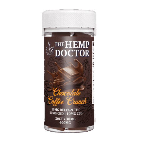 The Hemp Doctor 30mg D9|CBD|CBG/CBN Chocolate Bites (20ct)