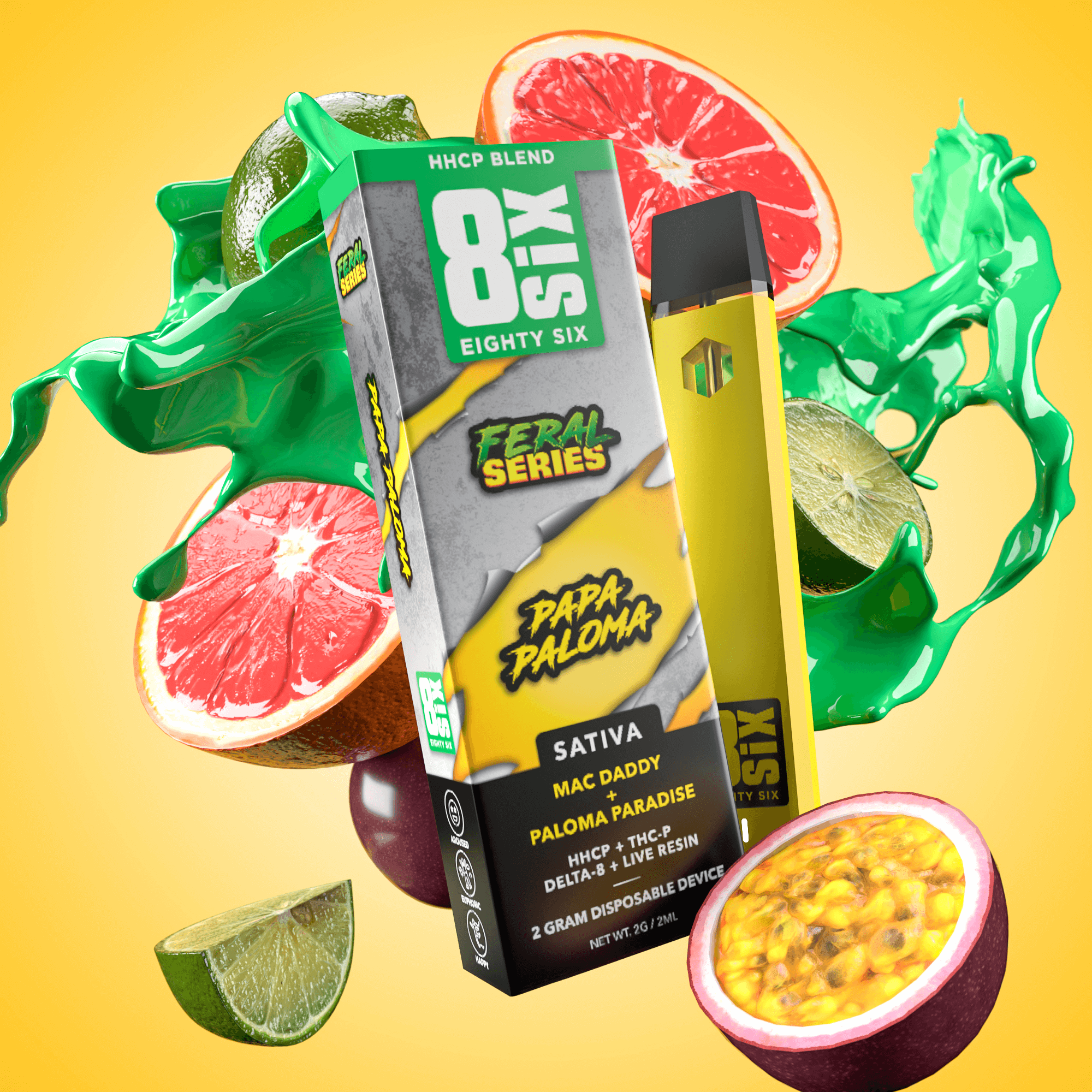Eighty Six Papa Paloma HHC-P 2G Disposable (MAC Daddy) Best Price