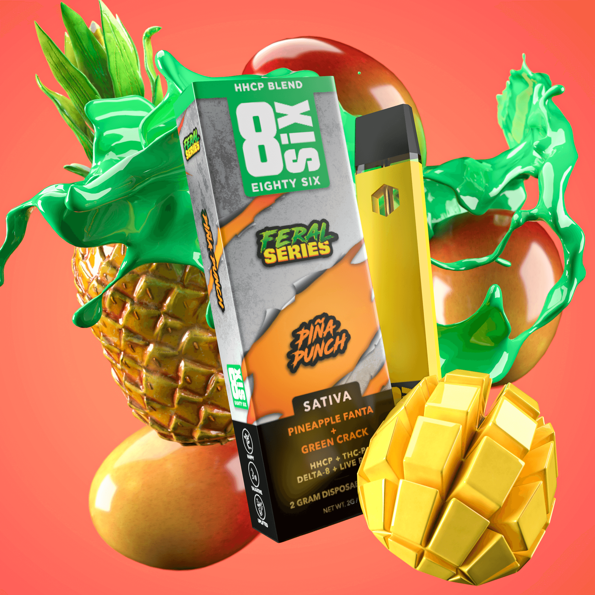 Eighty Six Piña Punch HHC-P 2G Disposable (Pineapple Fanta) Best Price