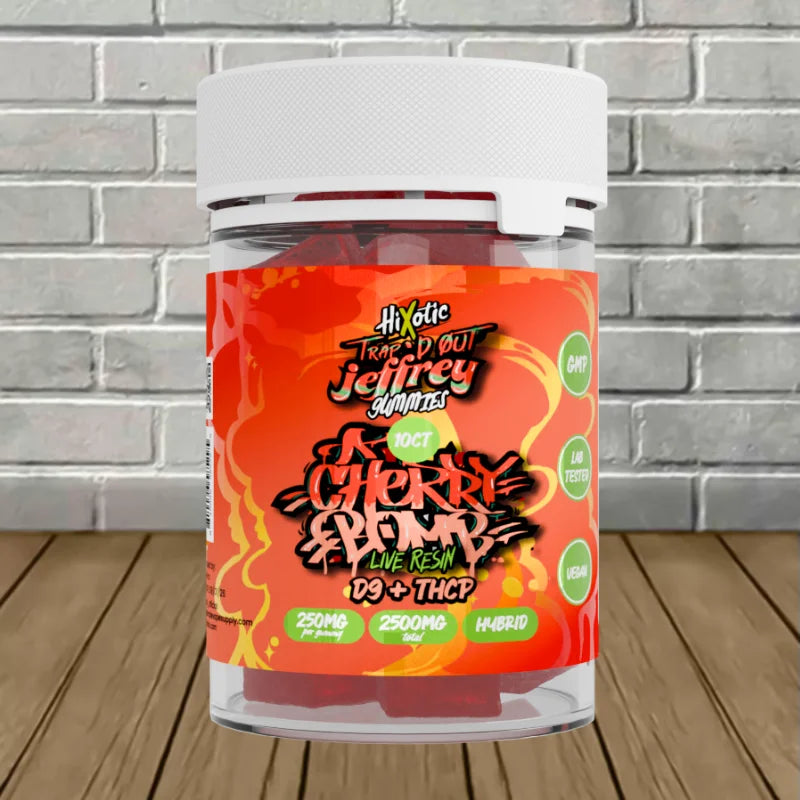 Hixotic Trap’d Out Jeffrey Live Resin D9 + THCP Gummies 10ct Best Price