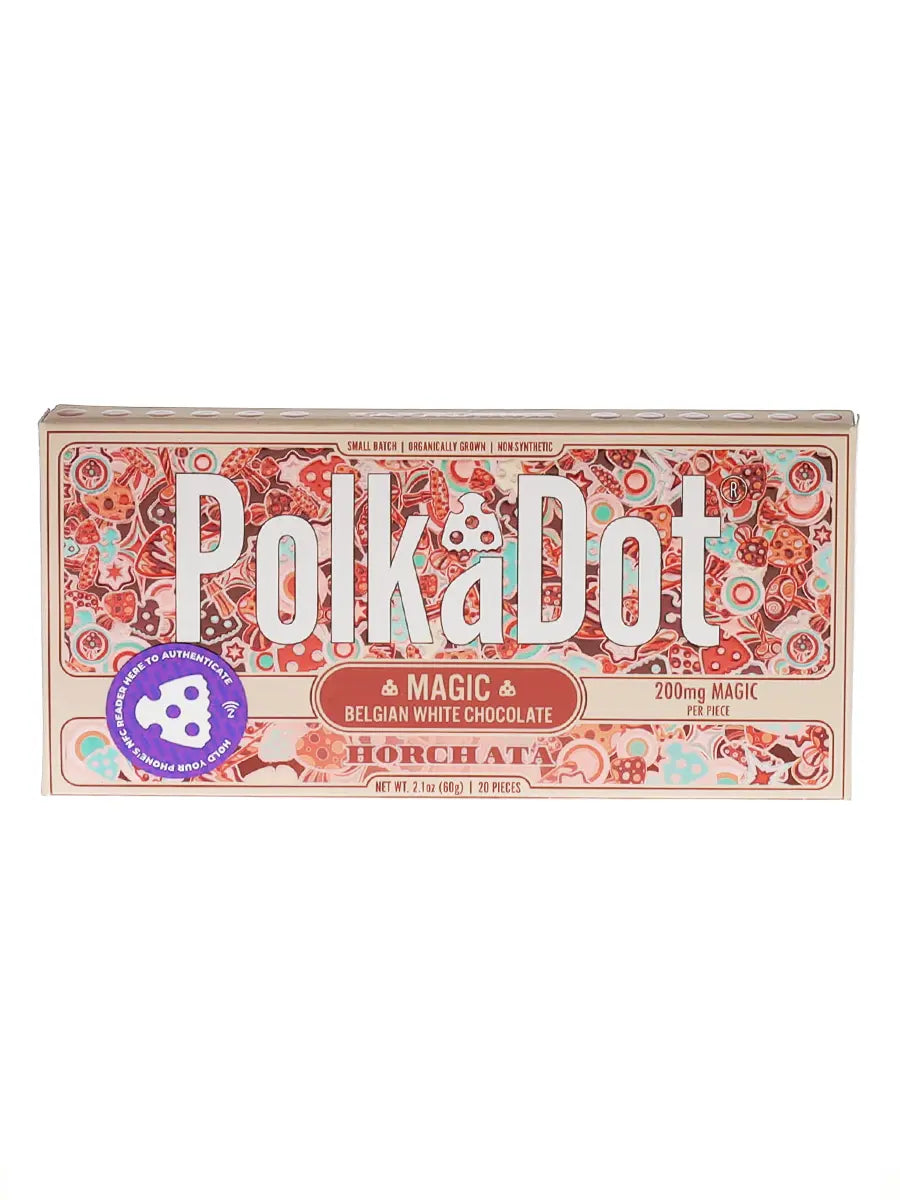 Horchata PolkaDot Magic Mushroom Belgian White Chocolate 200mg Magic Per Piece Best Price