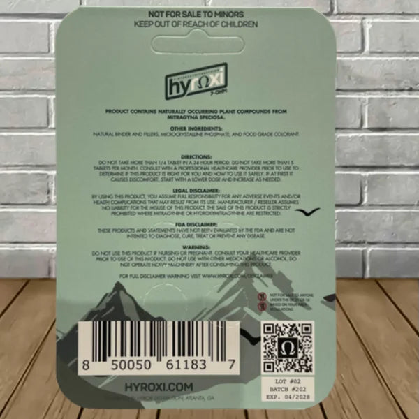 Hyroxi Advanced Botanical Alkaloids 7-OHM Tablets 4ct Best Price