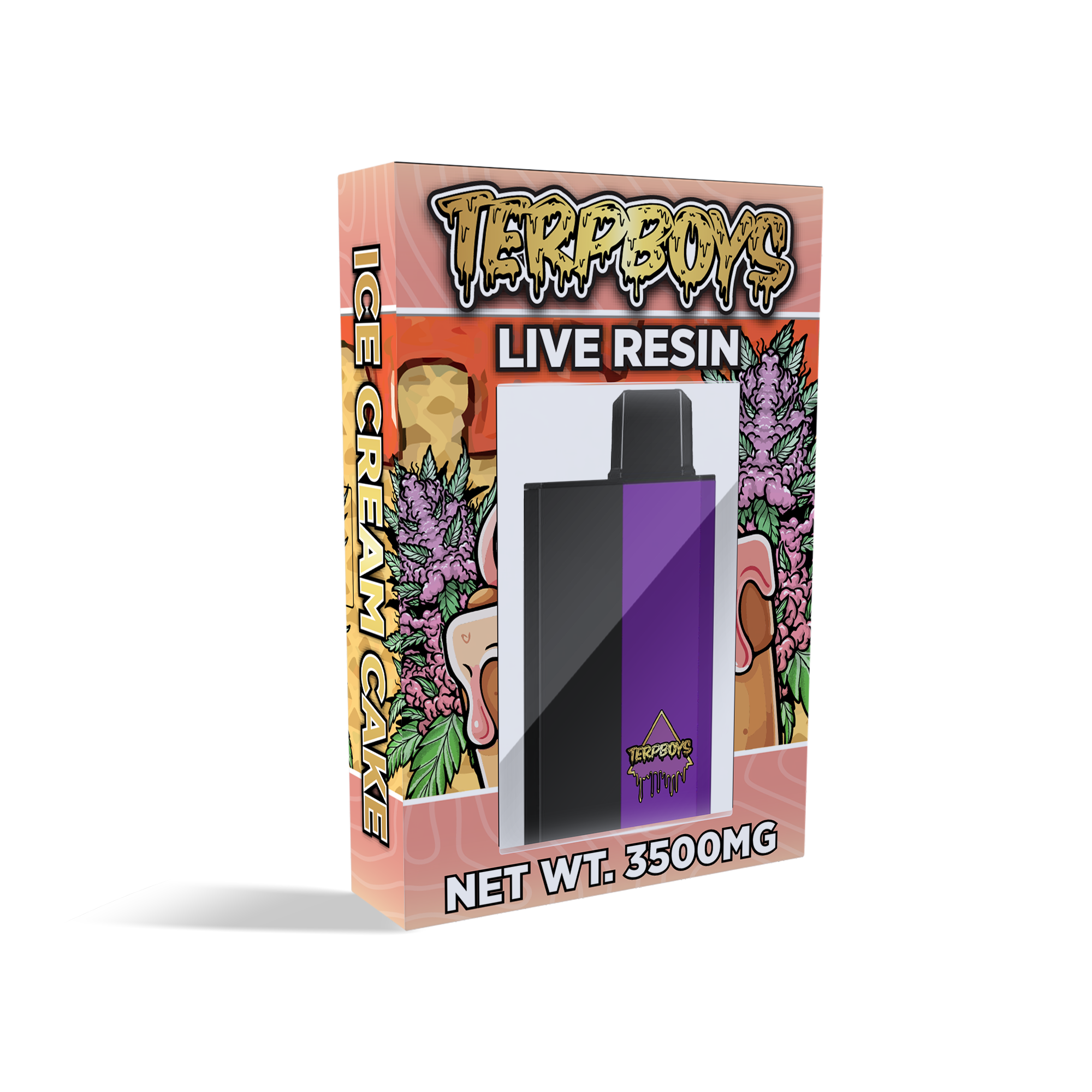 TerpBoys Ice Cream Cake Indica Live Resin Vape (3.5G)