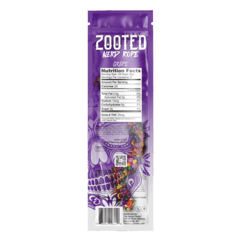 ZOOTED | 150MG D9 THC NERD ROPES