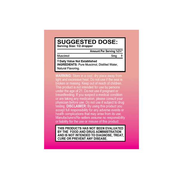 SporesMD Muscimol Tincture – Strawberry (30ml)