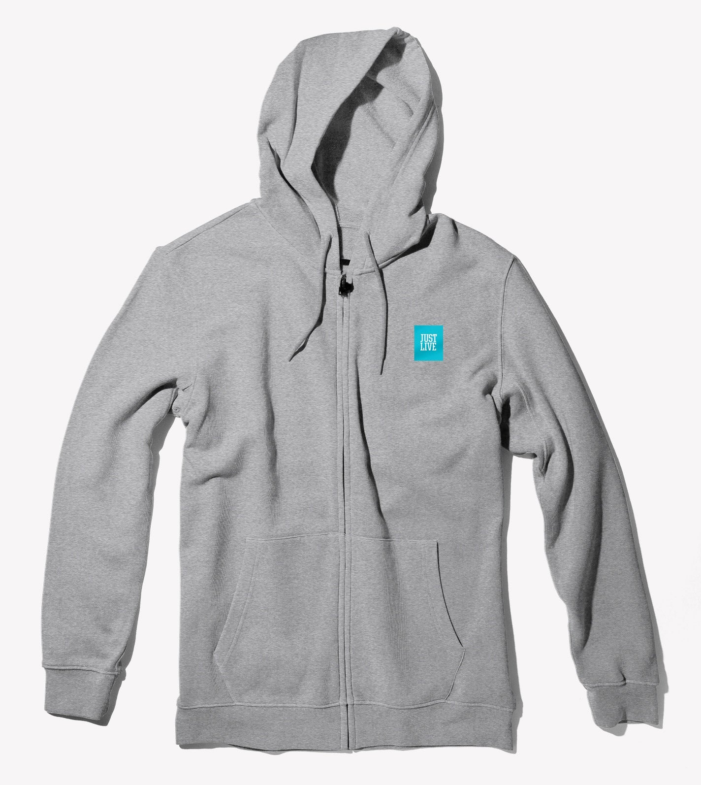 Just Live Box Logo | Zip Hoodie