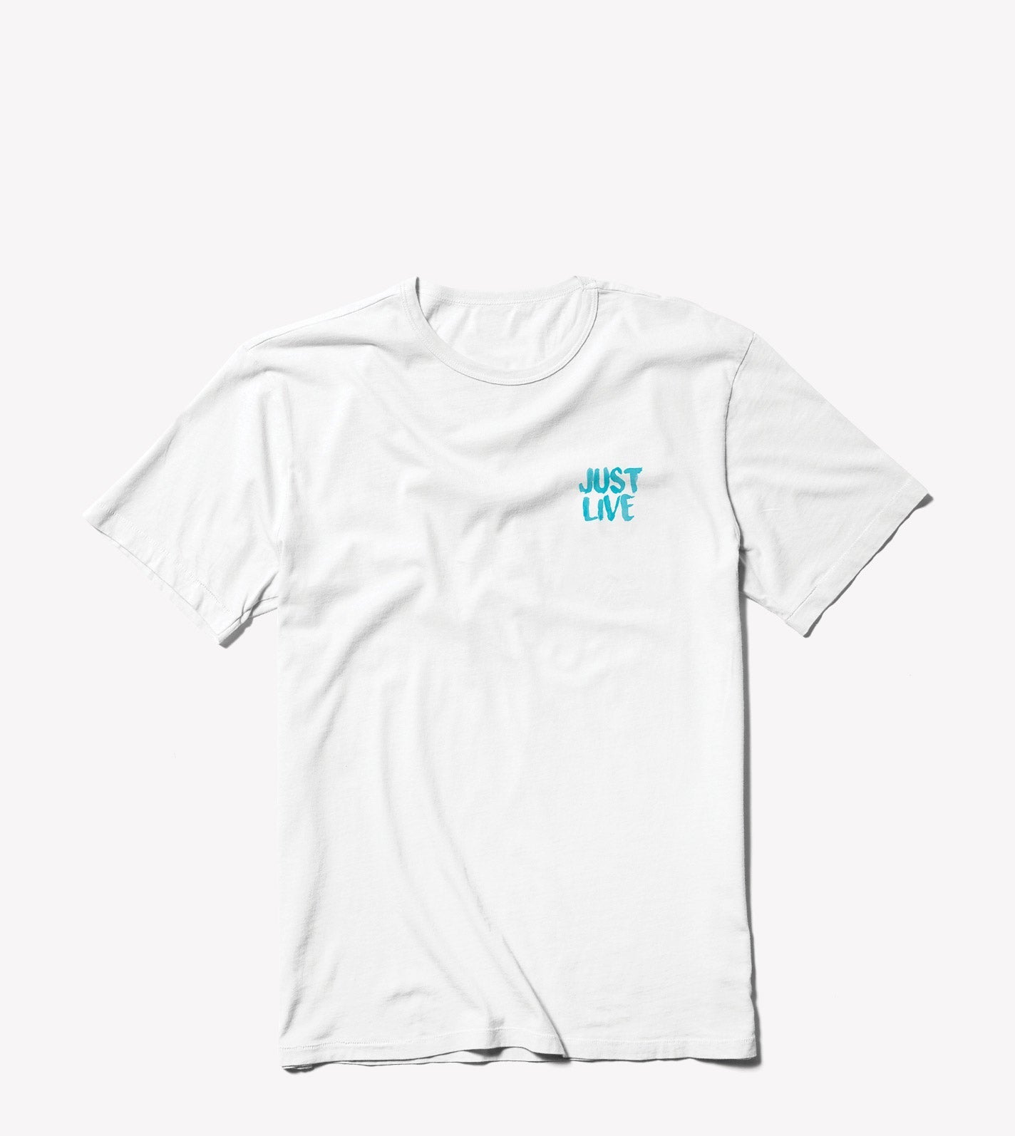 Just Live Brushed Logo | Short Sleeve