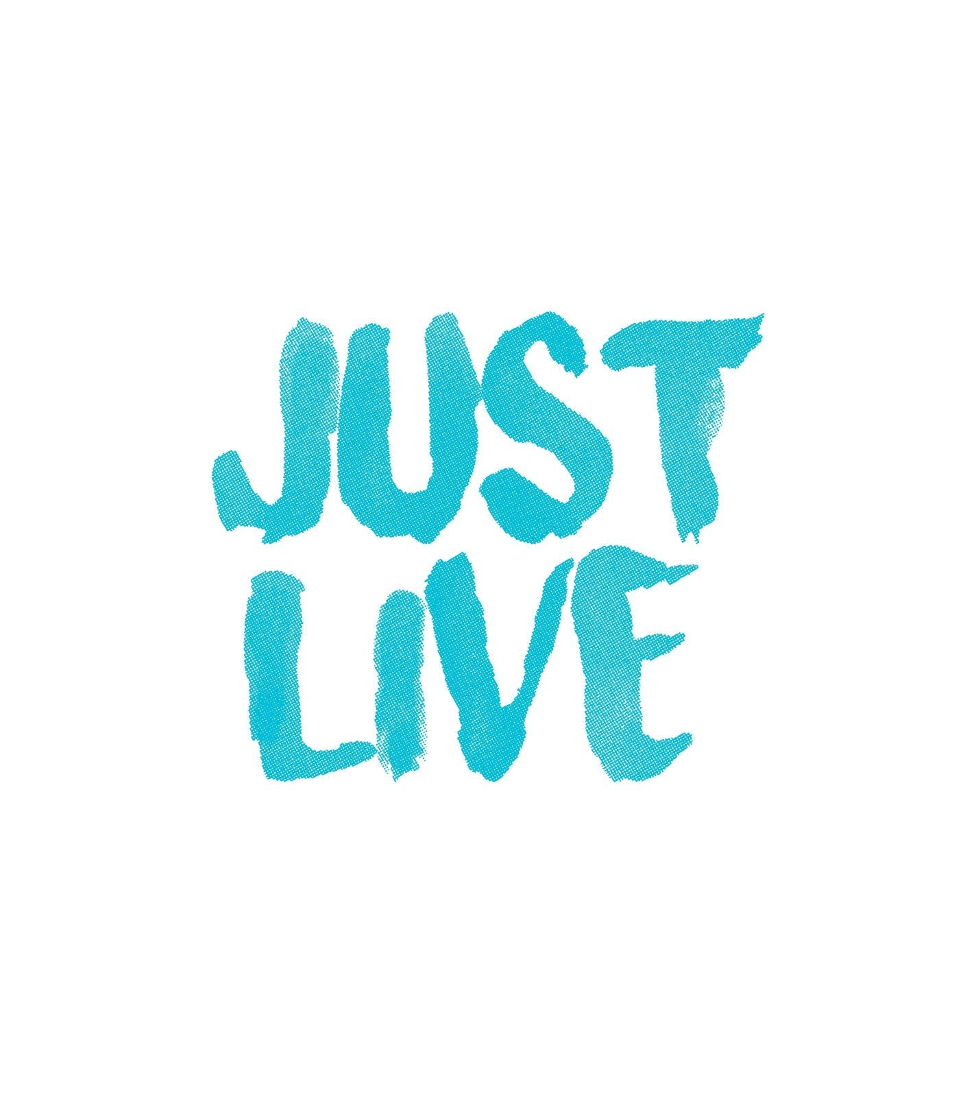 Just Live Brushed Logo | Short Sleeve