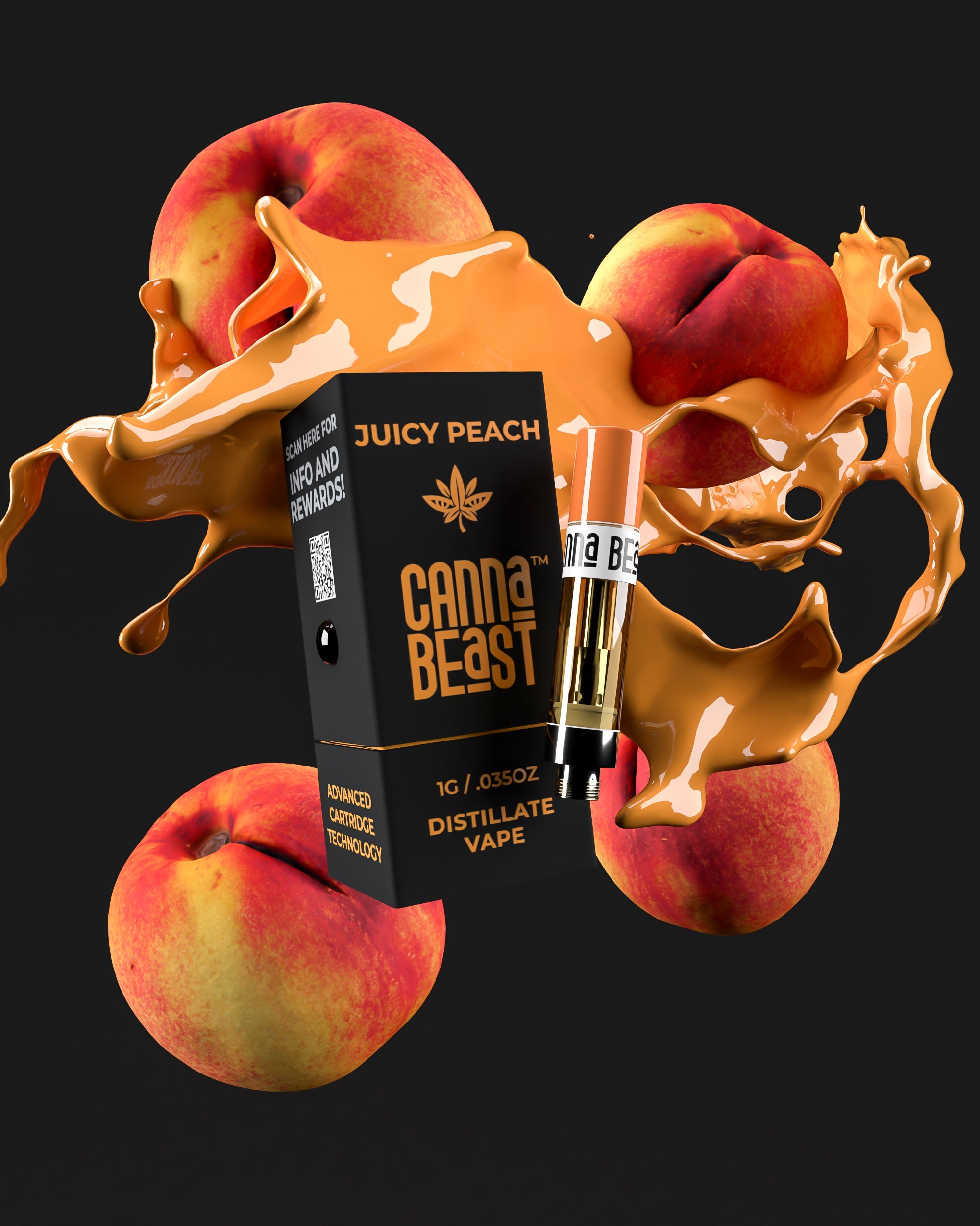 Eighty Six Canna Beast – Juicy Peach Delta-9 THC Vape Cartridge Best Price