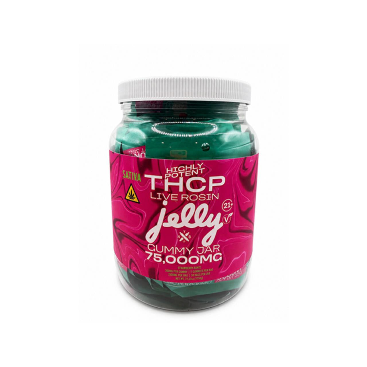 Jelly Highly Potent THCP Gummies Jar 75000MG Best Sales Price - Gummies