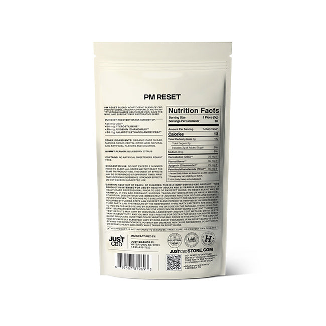 JustCBD PM Reset Gummies