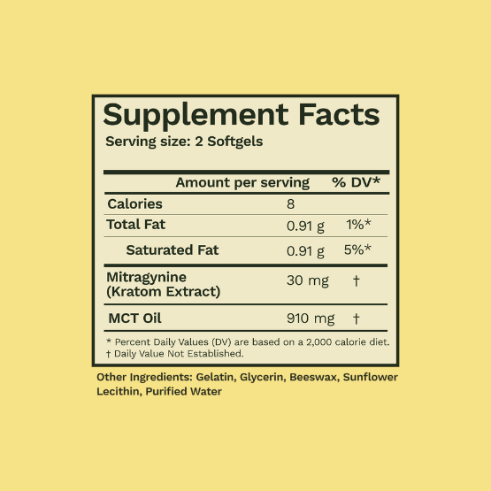 Kratom Country Kratom Extract Soft Gels