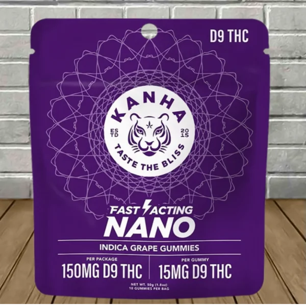 Kanha Nano Infused Delta 9 THC Gummies 150mg Best Price