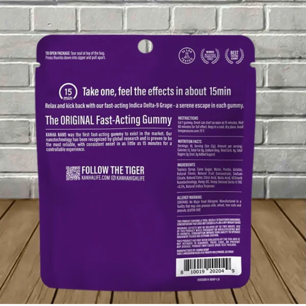 Kanha Nano Infused Delta 9 THC Gummies 150mg Best Price