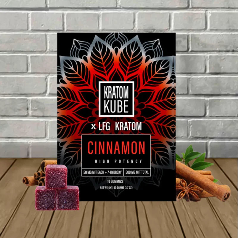 Kratom Kube X LFG Kratom 7-Hydroxy + MIT Gummies 10ct Best Price