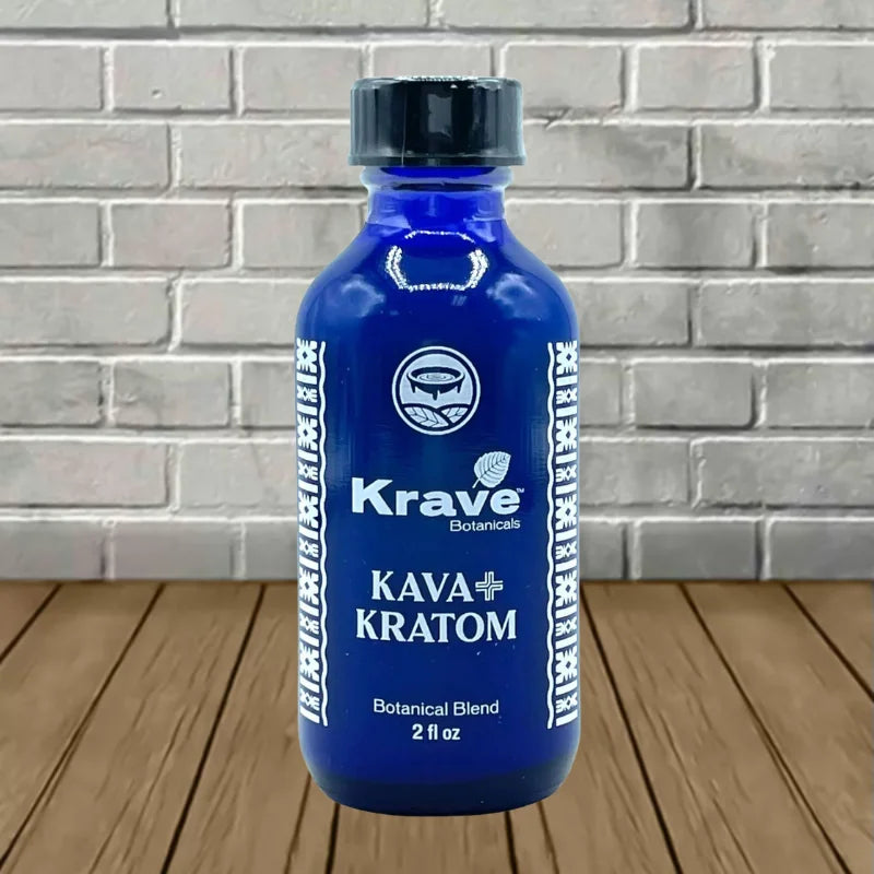 Krave Botanicals Kava + Kratom Liquid Extract Shot 2oz Best Price