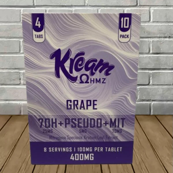 Kream 7OH + Pseudo + Mit Extract Tablets Full Case 10ct