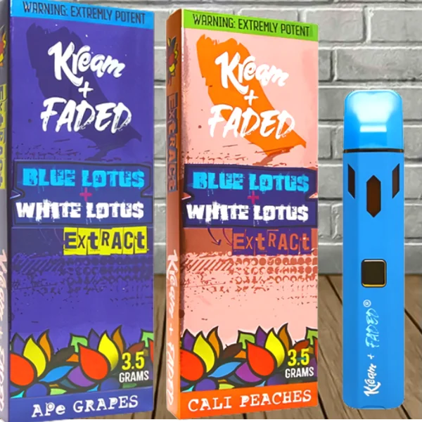 Kream + Faded Blue Lotus + White Lotus Extract Disposable 3.5g Best Price