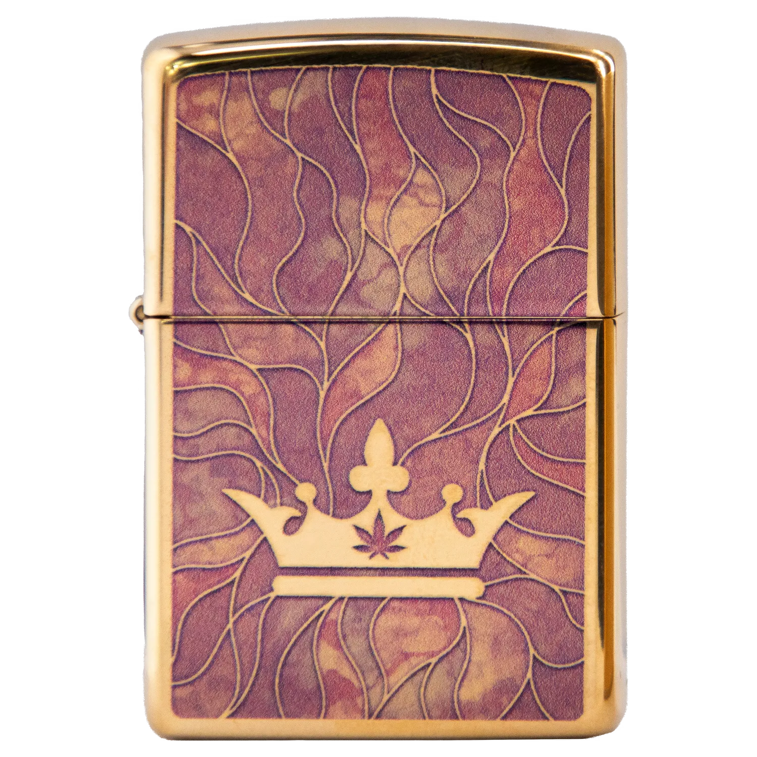 Queen of Bud Rose Quartz Mosaic Zippo