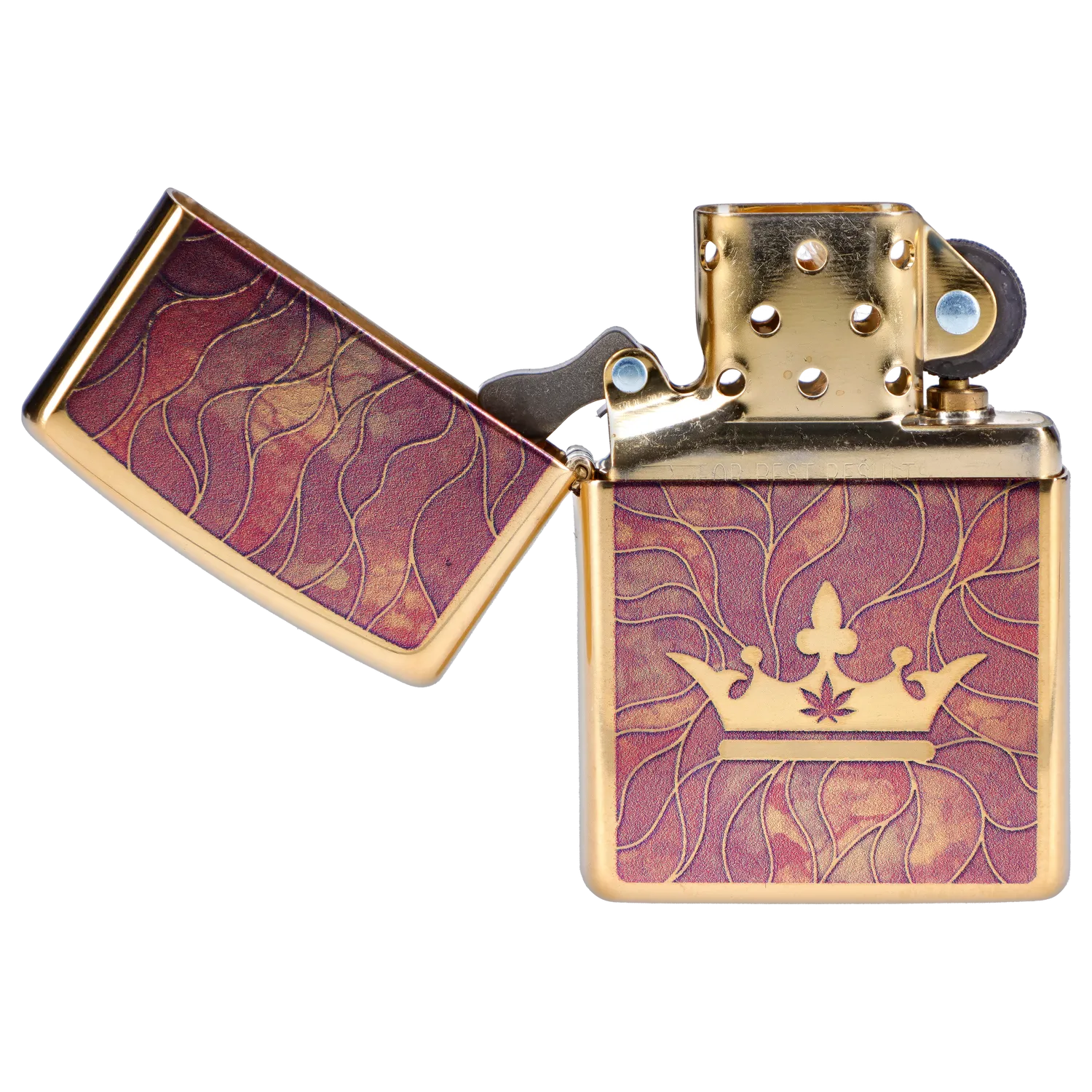 Queen of Bud Rose Quartz Mosaic Zippo