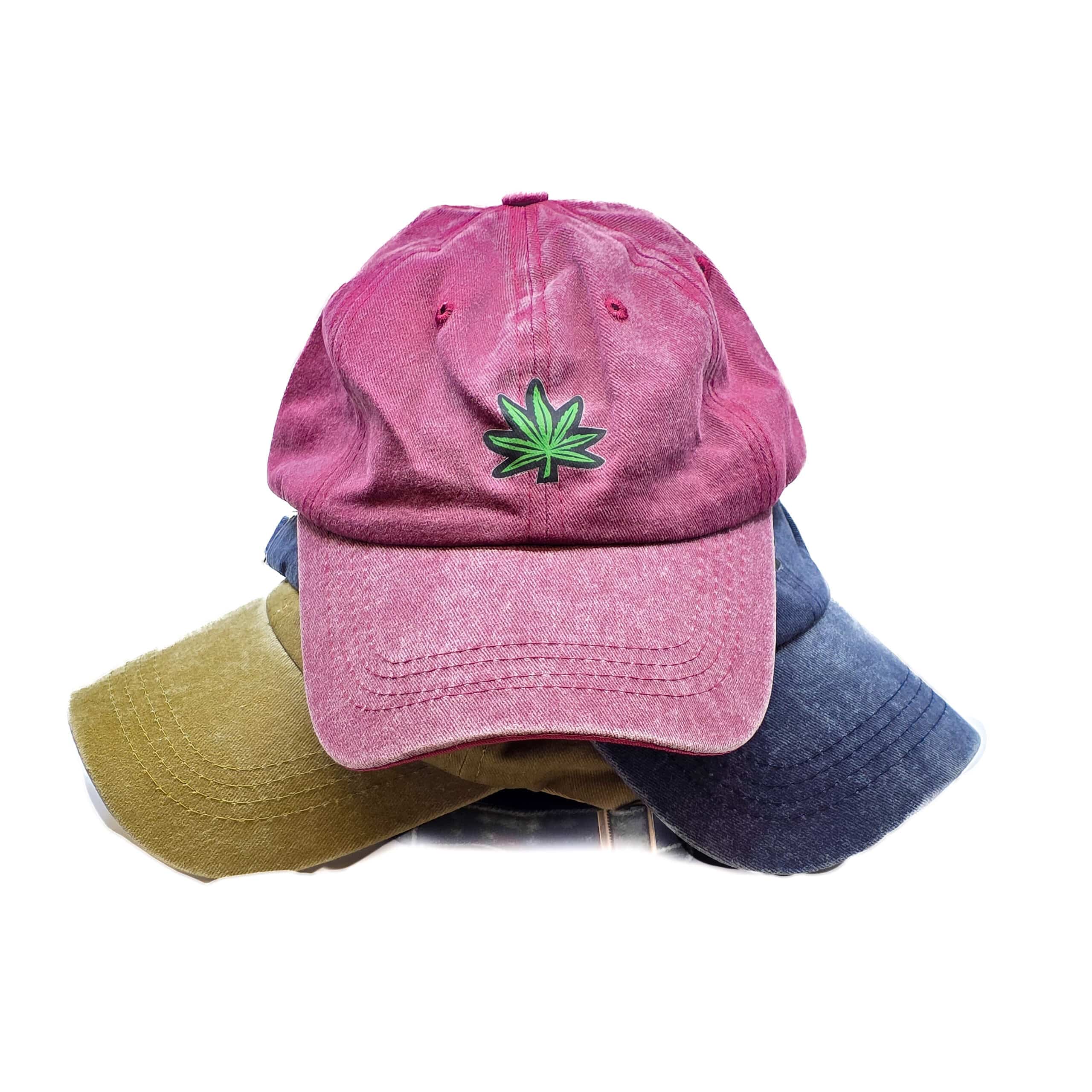 The Hemp Doctor Vintage Weed Leaf Dad Hat