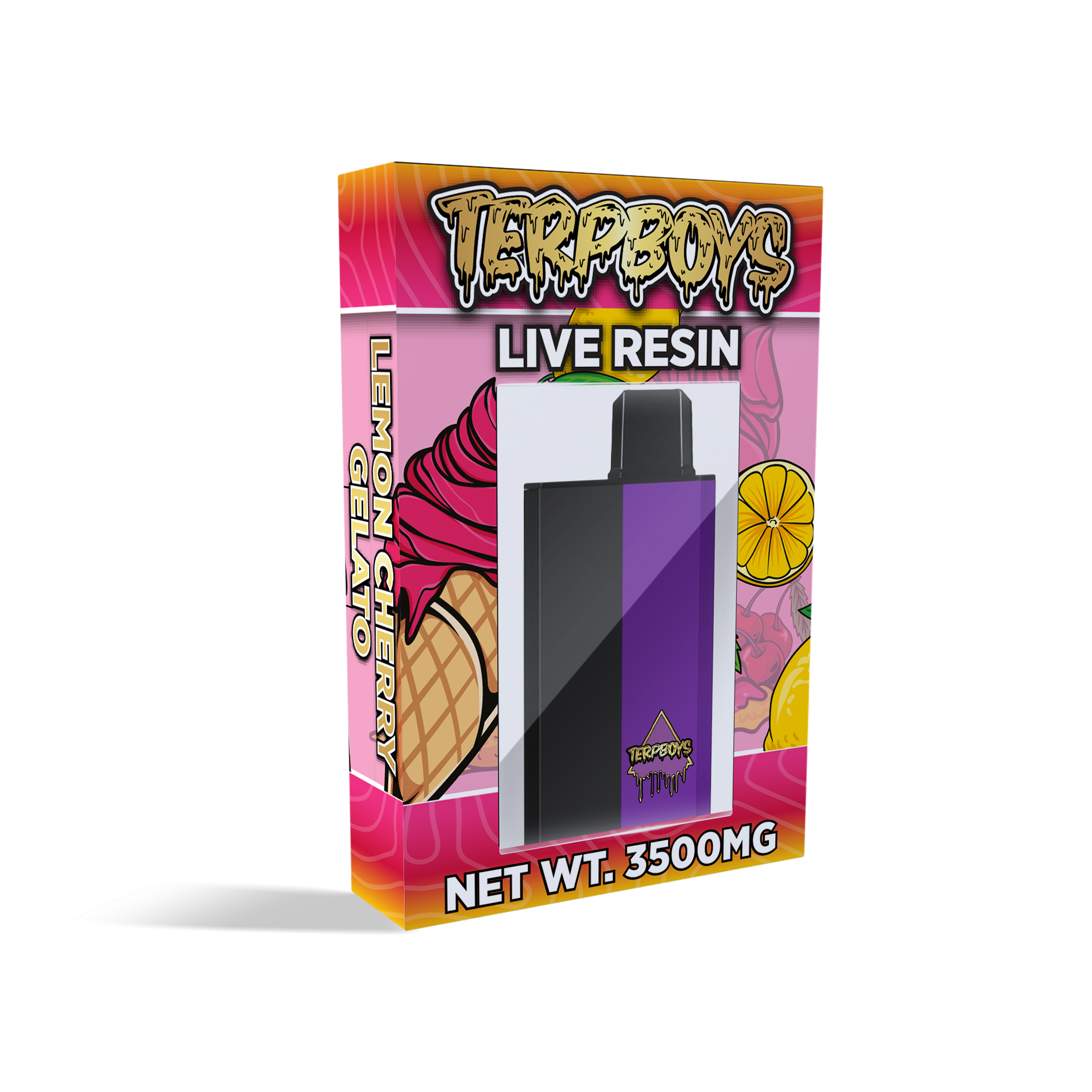 TerpBoys Lemon Cherry Gelato Sativa Live Resin Vape (3.5G)