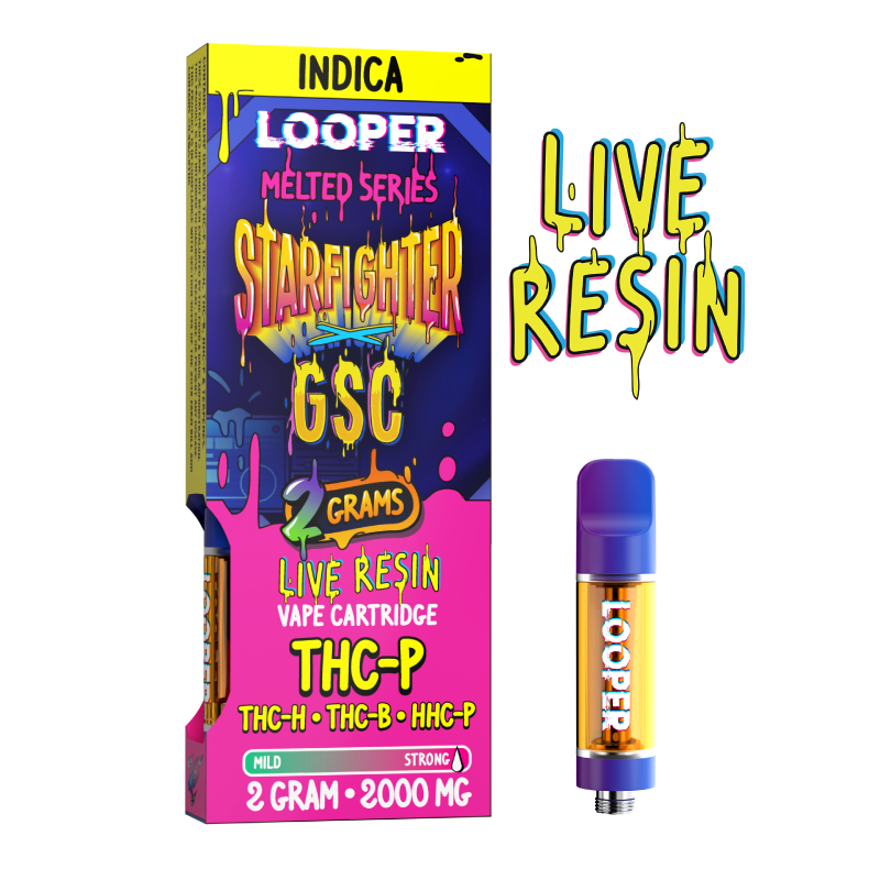 Melted Series 2g Cartridge: Starfighter x GSC by Looper Vape