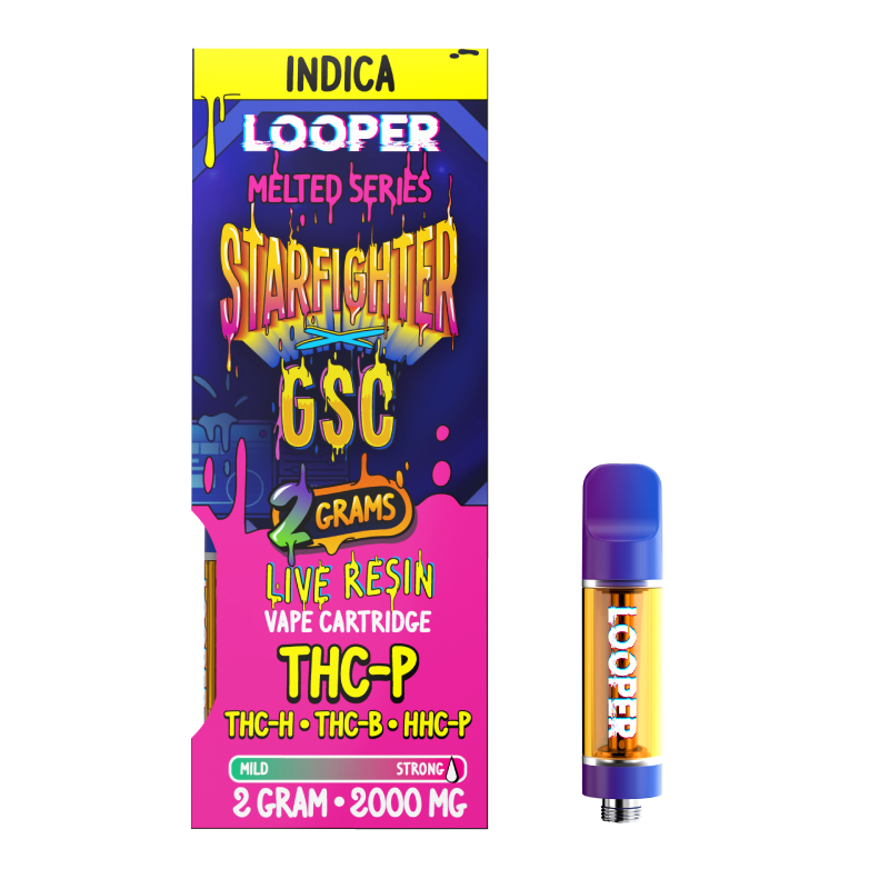 Melted Series 2g Cartridge: Starfighter x GSC by Looper Vape