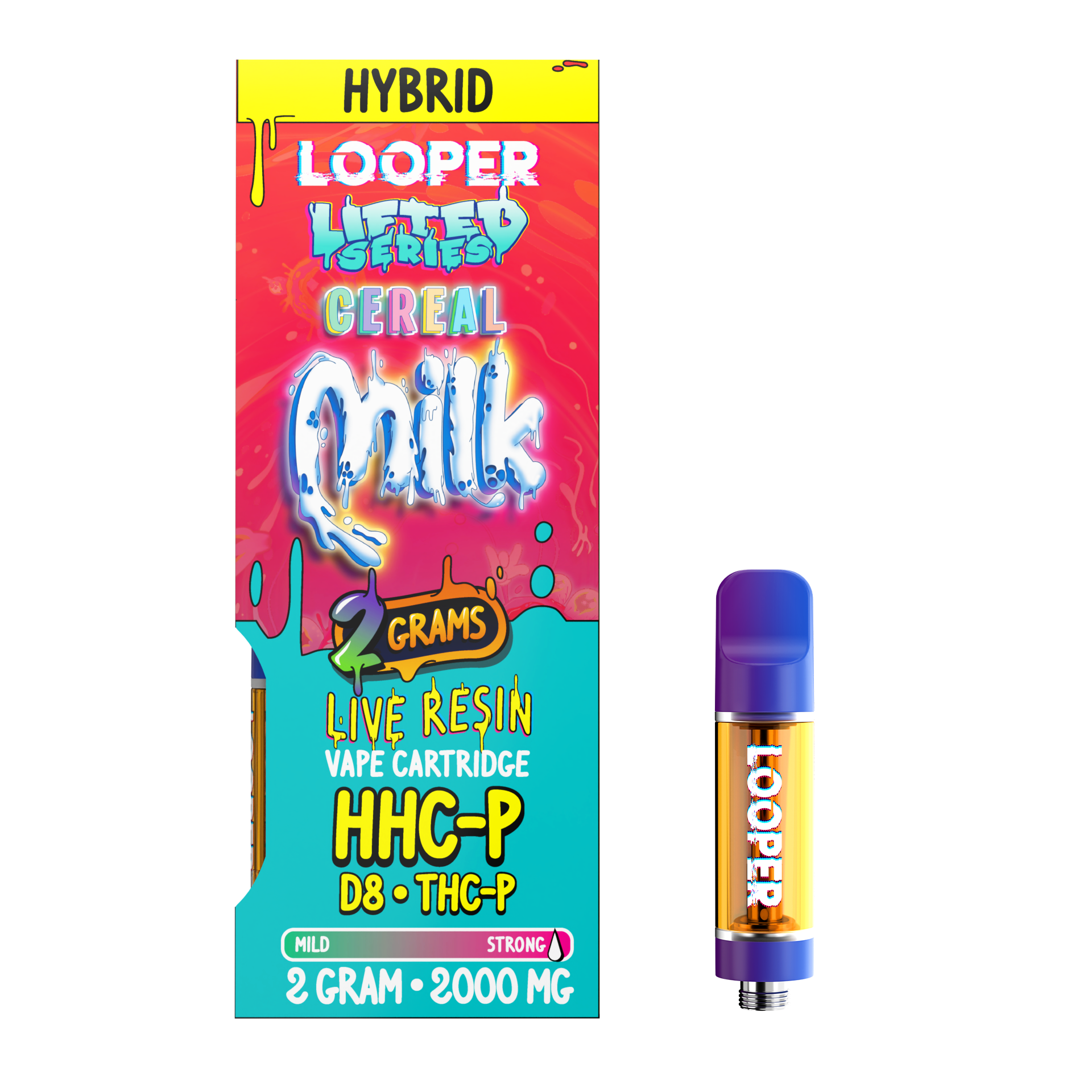 Lifted Series 2g Cartridge: Cereal Milk by Looper Vape