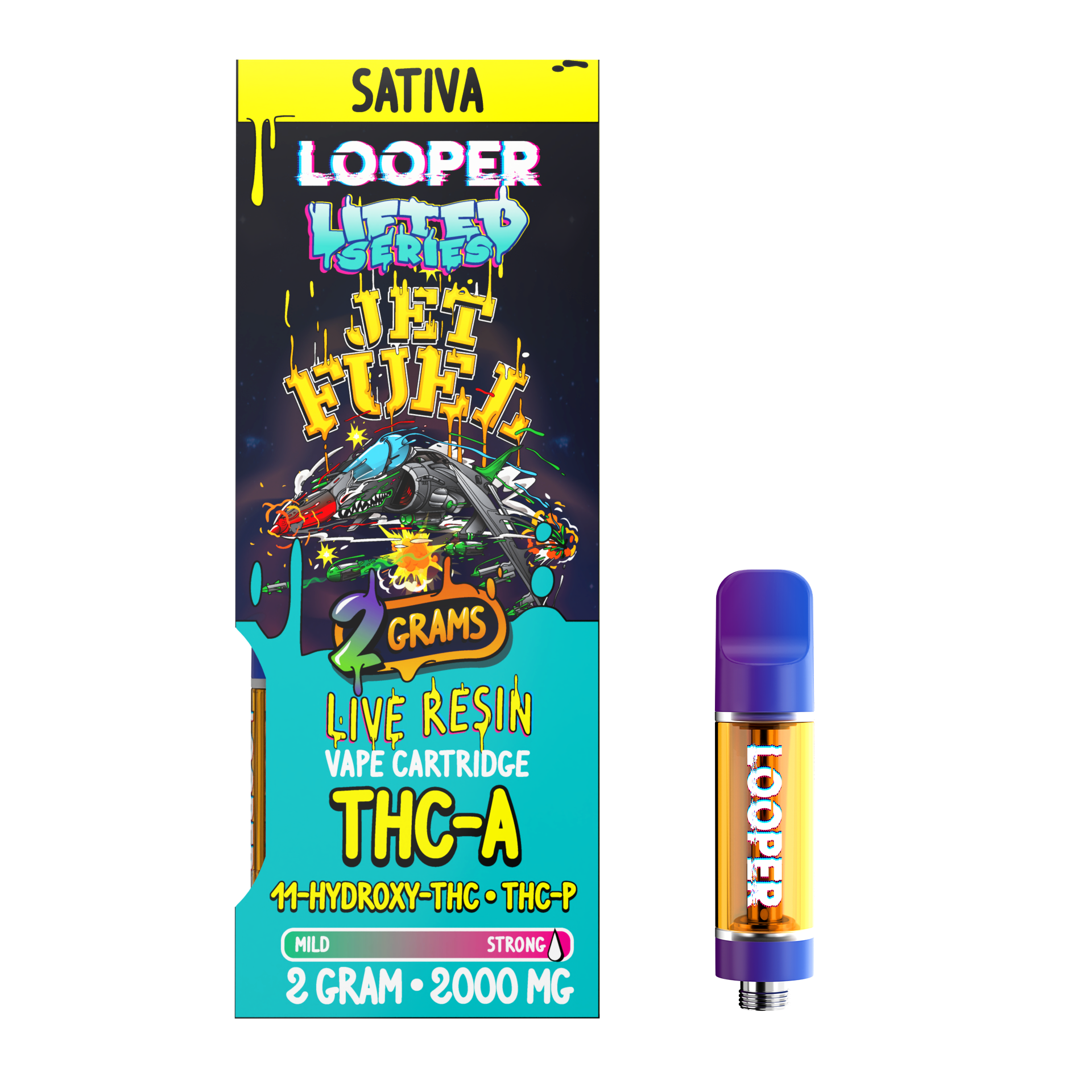 Lifted Series 2g Cartridge: Jet Fuel by Looper Vape