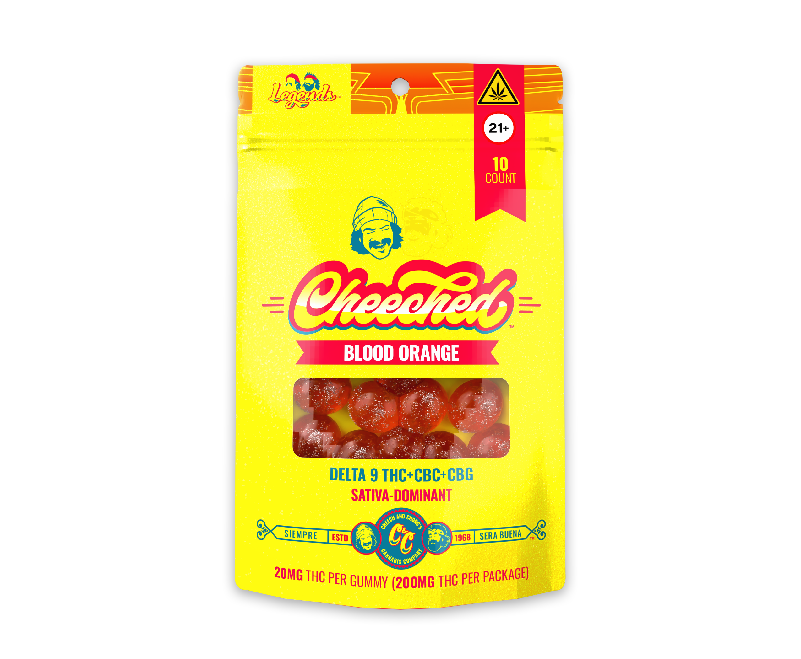 CHEECH & CHONG LEGENDS GUMMIES -BLOOD ORANGE