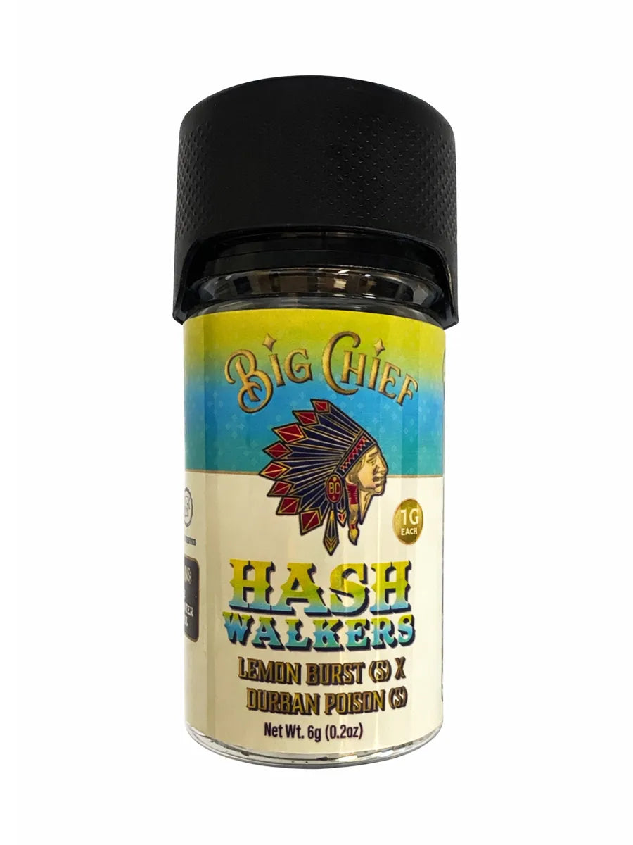Lemon Burst | Durban Poison Big Chief Hash Walkers Pre-Roll 6ct