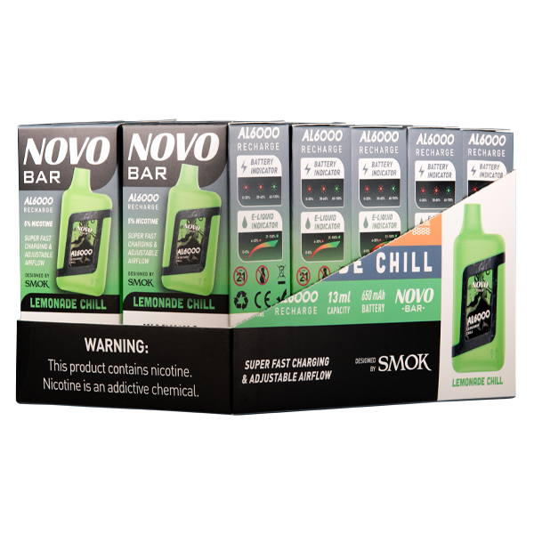 Lemonade Chill Novo Bar AL6000 Best Sales Price - Disposables