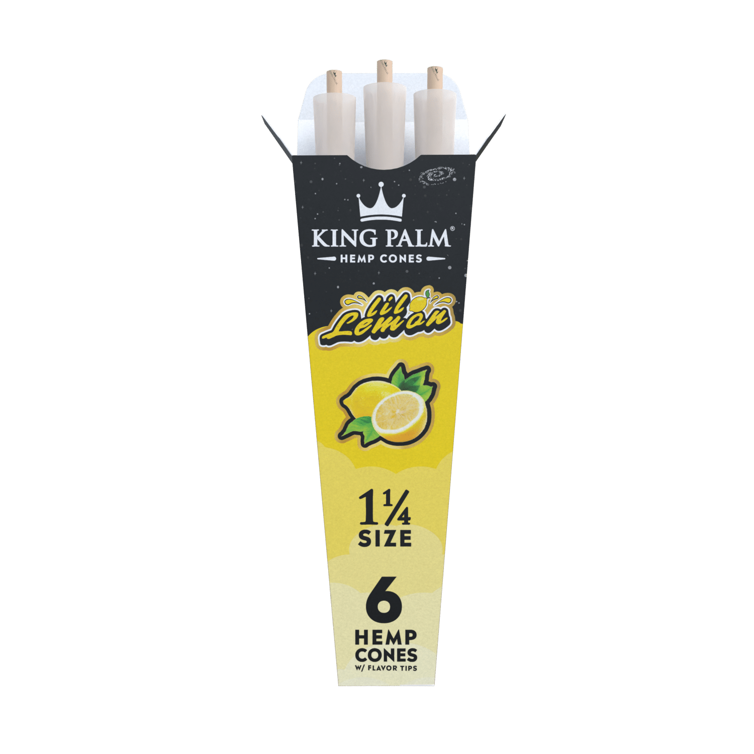 King Palm 6 Hemp Cones - 1 1/4 Size