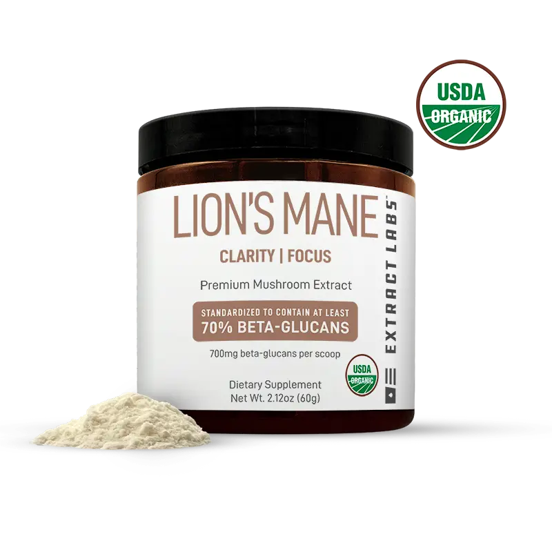 Extract Labs Organic Lion’s Mane Mushroom Extract Powder Best Sales Price - CBD