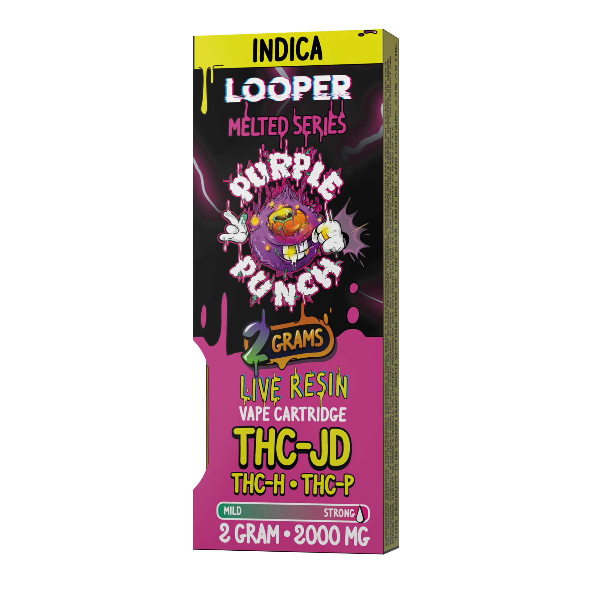 Melted Series 2g Cartridge: Purple Punch by Looper Vape