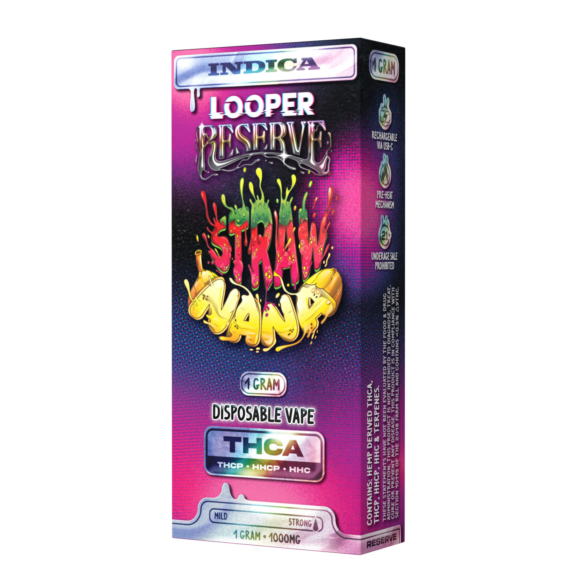 Looper Reserve 1G: Strawnana Vape Pens