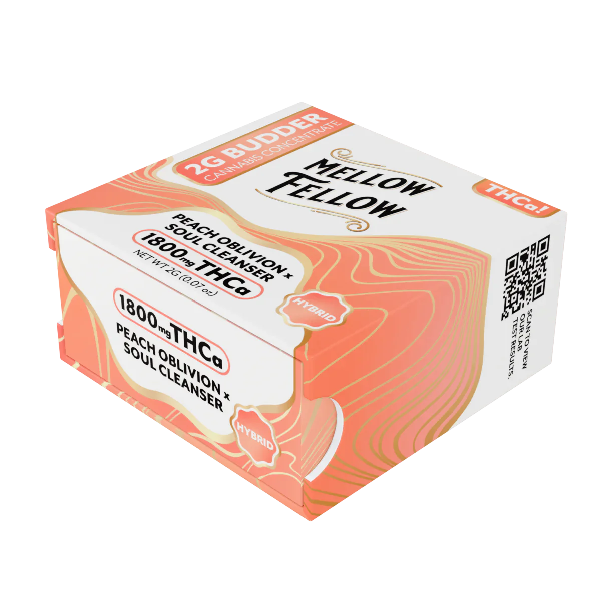 Mellow Fellow THCa 2g Budder Jar - Peach Oblivion x Soul Cleanser (Hybrid) Best Price