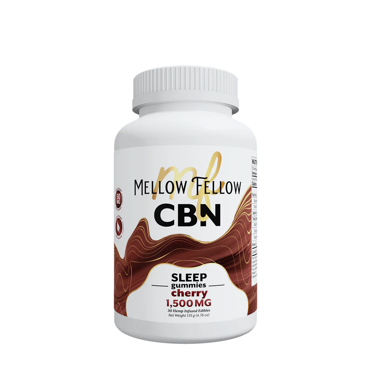 Mellow Fellow Sleep CBN Gummies - 1500mg - Cherry