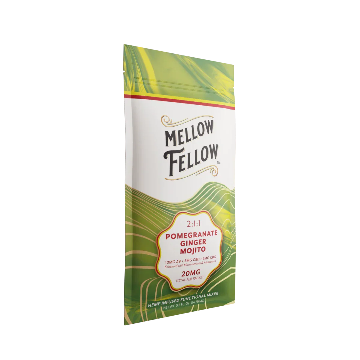 Delta 9 + CBD & CBG Mixers 10pc - Pomegranate Ginger Mojito