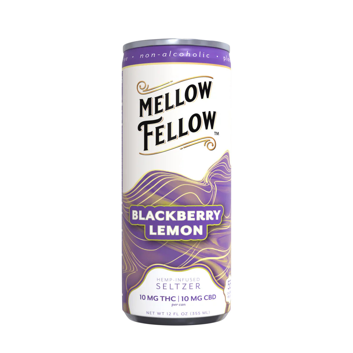 Delta 9 THC + CBD Seltzer Beverage 20MG - Blackberry Lemon 4 Pack