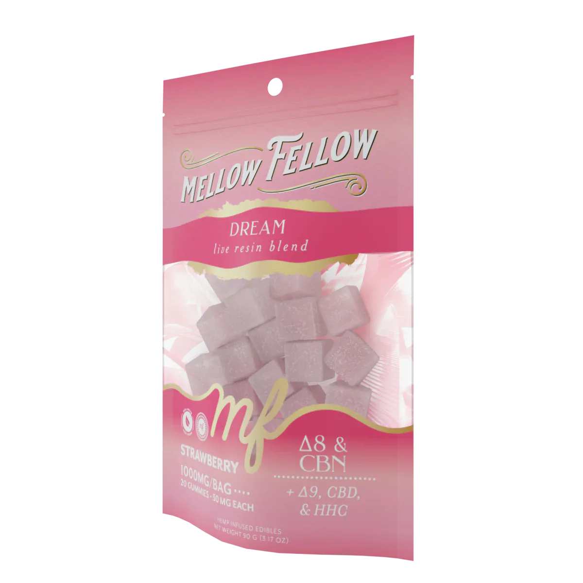 Dream Blend - Live Resin M-Fusions Edibles - Strawberry 1000mg