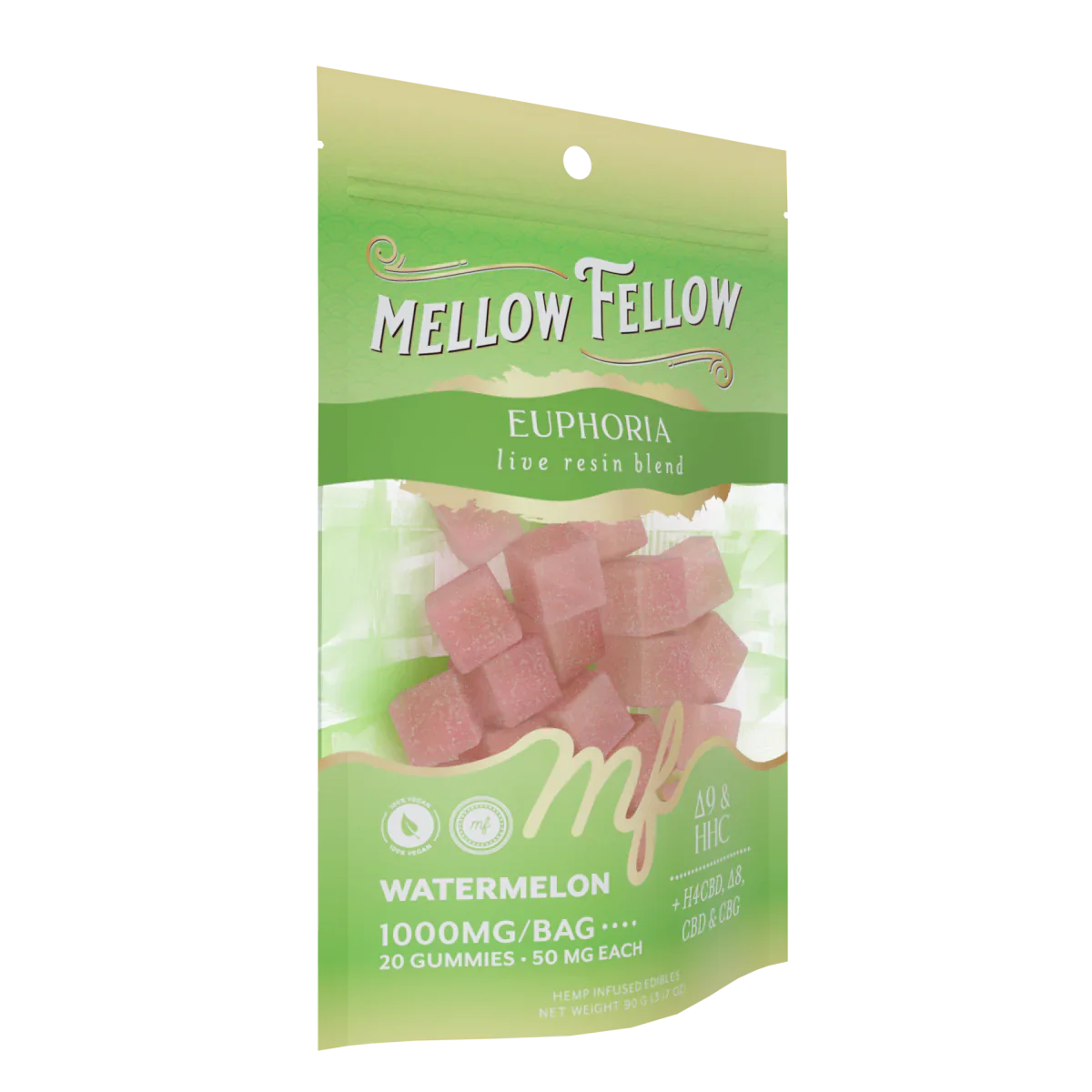 Euphoria Blend - Live Resin M-Fusions Edibles - Watermelon 1000mg