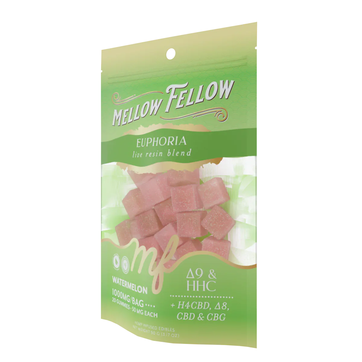 Euphoria Blend - Live Resin M-Fusions Edibles - Watermelon 1000mg
