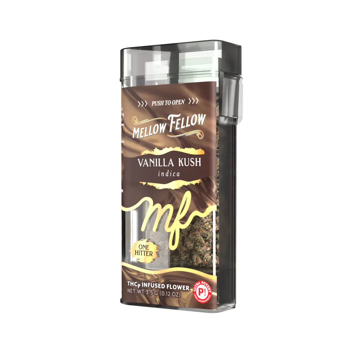 THCp 3.5g Infused Flower + One Hitter - Vanilla Kush (Indica)