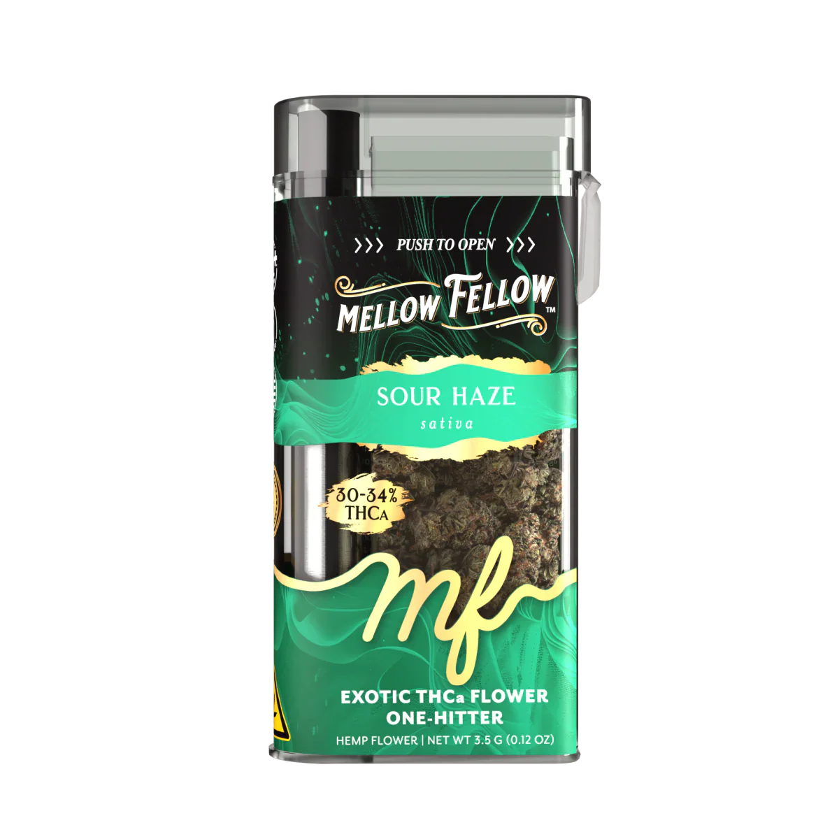 THCa 3.5g Exotic Flower + One Hitter - Sour Haze (Sativa)