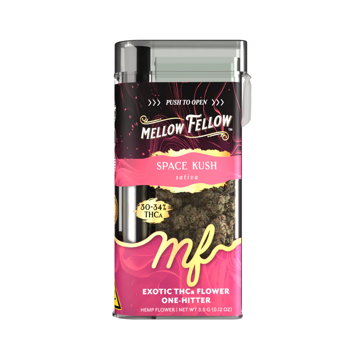 THCa 3.5g Exotic Flower + One Hitter - Space Kush (Sativa)